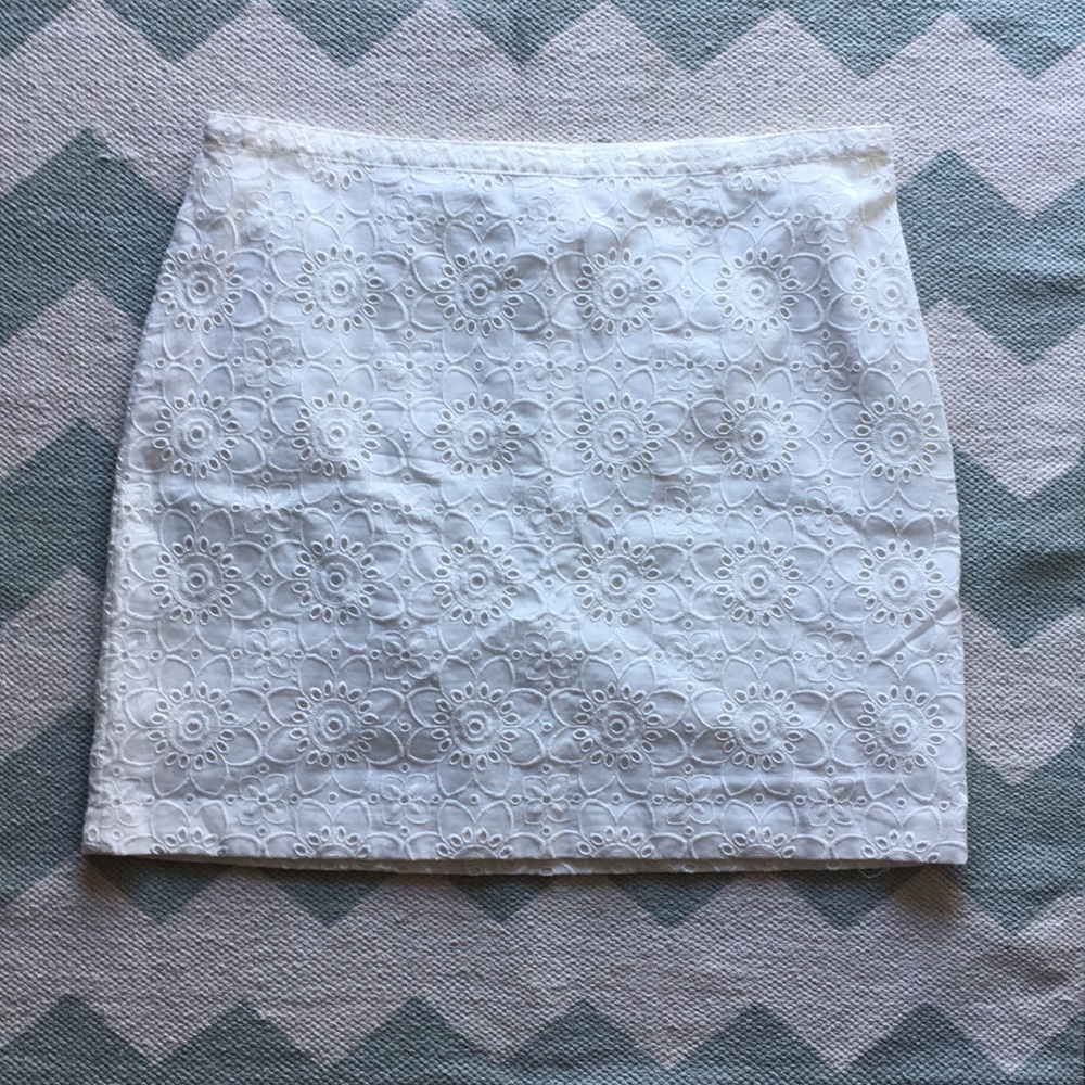 Madewell Floral Lace Skirt